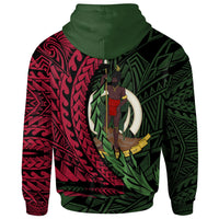 Vanuatu Zip Hoodie Custom Wings Style - Polynesian Pride