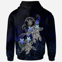 Niue Polynesian Zip up Hoodie Blue Turtle Couple - Polynesian Pride