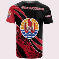 French Polynesia T Shirt Symmetrical Lines - Polynesian Pride