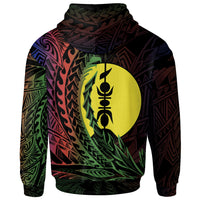 New Caledonia Hoodie We Wings Style Flag Color - Polynesian Pride