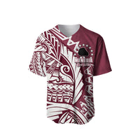 (Custom Personalised)Cook Islands Baseball Jersey Mangaia Polynesian Style LT6 - Polynesian Pride