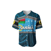 (Custom Personalised) Sanma Province Baseball Jersey Of Vanuatu Polynesian Patterns LT6 - Polynesian Pride
