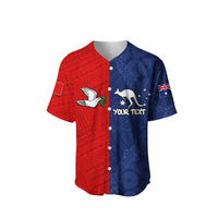(Custom Personalised) Kalapu Fofoanga Robinvale Baseball Jersey Half Style LT6 - Polynesian Pride