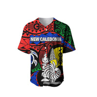 (Custom Personalised)New Caledonia Baseball Shirt Color Flag LT6 - Polynesian Pride
