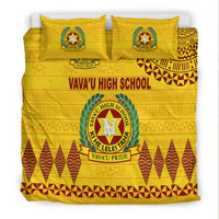 Tonga Vava'u High School Bedding Set Simple Style - Yellow LT8 - Polynesian Pride