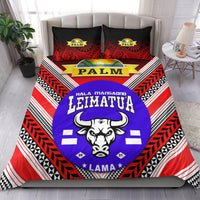 Mate Ma'a Tonga Bedding Set Leimatu'a Bulls Creative Style - Red NO.1 LT8 Red - Polynesian Pride