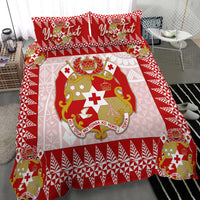 (Custom Personalised) Tonga Bedding Set Red Style LT6 - Polynesian Pride