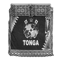 Tonga Coat Of Arms Bedding Set Simplified Version - Black LT8 - Polynesian Pride