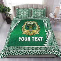 (Custom Personalised) Tonga Saineha High School Bedding Set Simplified Version LT8 Green - Polynesian Pride