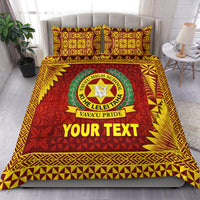 (Custom Personalised) Tonga Vava'u High School Bedding Set Simplified Version - Maroon LT8 - Polynesian Pride