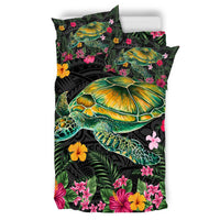 Aloha Turtle Hibiscus Tropical Polynesian Bedding Set - Yam - AH - Polynesian Pride