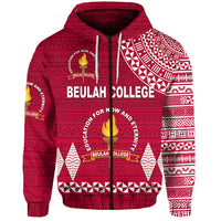 Tonga Beulah College Zip Hoodie Simple Style LT8 - Polynesian Pride