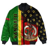 Vanuatu Flag Pattern Style Bomber Jacket LT10 Unisex Yellow - Polynesian Pride