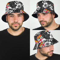 Fiji Hibiscus Bucket Hat Hawaii Style No.3 LT6 - Polynesian Pride