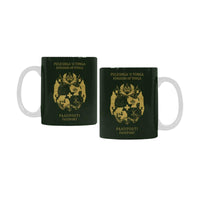 Tonga Passport White Mug - Polynesian Pride