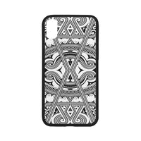 Polynesian 11 Rubber Phone Case One Size iPhone X Black - White - Polynesian Pride