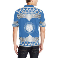 Northern Mariana Islands Polo Shirt Wave Style - Polynesian Pride