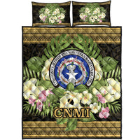 Northern Mariana Islands Quilt Bed Set - Polynesian Gold Patterns Collection - Polynesian Pride