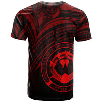 Northern Mariana Islands T Shirt Red Color Cross Style - Polynesian Pride
