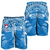 (Custom Personalised) Samoa Rugby Toa Samoa Blue Style Men Short - LT2 - Polynesian Pride
