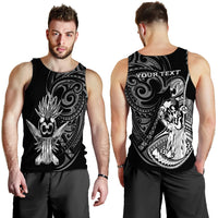 (Custom Personalised) Hawaii Ikaika Warrior Men Tank Top - LT2 BLACK - Polynesian Pride