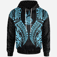 New Caledonia Hoodie Polynesian Lion Head Neon Style Unisex Neon - Polynesian Pride