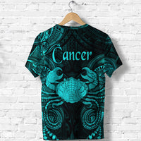 Cancer Zodiac Polynesian T Shirt Unique Style Turquoise LT8 - Polynesian Pride