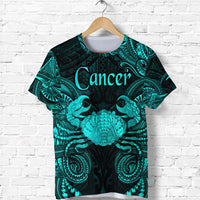 Cancer Zodiac Polynesian T Shirt Unique Style Turquoise LT8 - Polynesian Pride