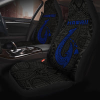 Hawaii Hook Map Car Seat Covers Blue - Polynesian Pride