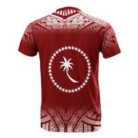 Chuuk Custom T Shirt Fog Red - Polynesian Pride