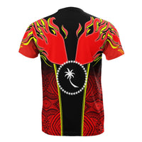 Chuuk T Shirt Micronesia Pattern With Fire - Polynesian Pride