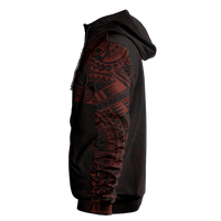 Micronesia All Over Print Hoodie Chuuk In My Heart Red - Polynesian Pride