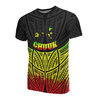 Chuuk Polynesian T Shirt Reggae Pride Map and Seal Unisex Reggae - Polynesian Pride