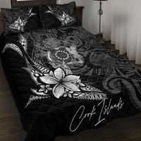 Cook Islands Quilt Bed Set - Fish With Plumeria Flowers Style - Polynesian Pride