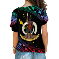 Vanuatu Proud To Be A Ni-Van - Polynesian Pattern Cross Shoulder Shirt - Shefa Province LT7 - Polynesian Pride