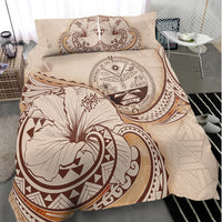 Marshall Islands Bedding Set - Hibiscus Flower Vintage Style - Polynesian Pride