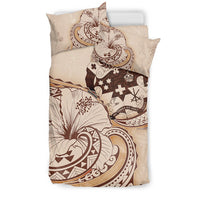 Tonga Bedding Set - Hibiscus Flower Vintage Style - Polynesian Pride