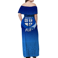 Polynesian Matching Hawaiian Shirt and Dress Fiji Tapa with Tribal Coconut Tree LT12 - Polynesian Pride