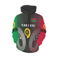 Vanuatu Hoodie Sand Drawing Style - Polynesian Pride