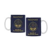 Marshall Islands Passport White Mug - Polynesian Pride