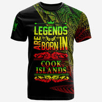 Cook Islands Polo Shirt Legends Are Born In Reggae Color Unisex Black - Polynesian Pride