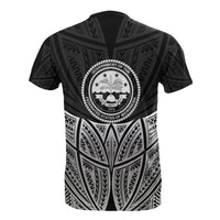 Federated States of Micronesia Polynesian T Shirt Black Pride Map and Seal - Polynesian Pride