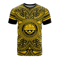 Federated States of Micronesia T Shirt FSM Coat of Arms Polynesian Gold Black Unisex Gold - Polynesian Pride