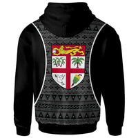 Fiji Hoodie Tapa Pattern Sport Style - Polynesian Pride