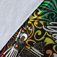 Fiji Custom Personalised Premium Blanket - Rainbow Polynesian Pattern Crest - Polynesian Pride