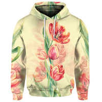 Custom Flower Art Hoodie - Polynesian Pride