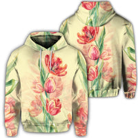 Flower Art Hoodie Unisex Art - Polynesian Pride