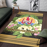 French Polynesia Area Rug - Polynesian Gold Patterns Collection - Polynesian Pride