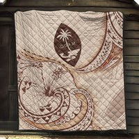 Guam Premium Quilt - Hibiscus Flowers Vintage Style - Polynesian Pride