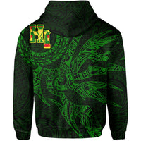Hawaii Hoodie Polynesian Kanaka Map Hawaiian Hoodie Green Kanaka TT Style - Polynesian Pride